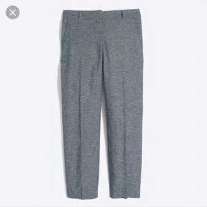 J. Crew Cotton Linen Chambray Skimmers